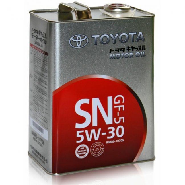 Фирменное масло Toyota SN