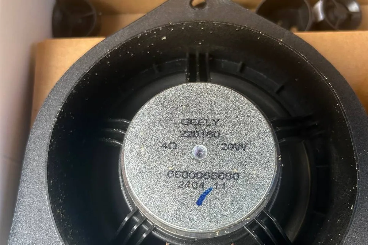 Штатный динамик Geely из двери Belgee X50