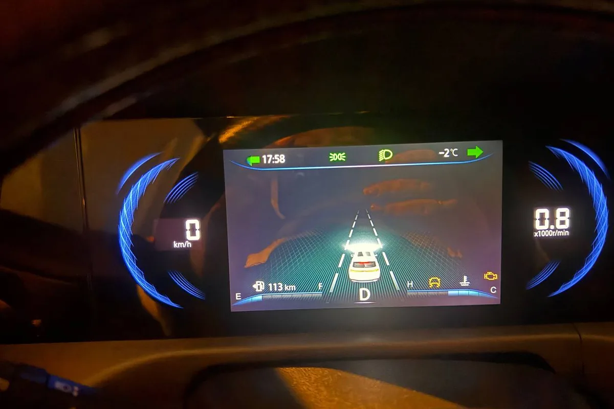 Приборная панель Changan CS35 Plus New с индикацией ассистента полосы