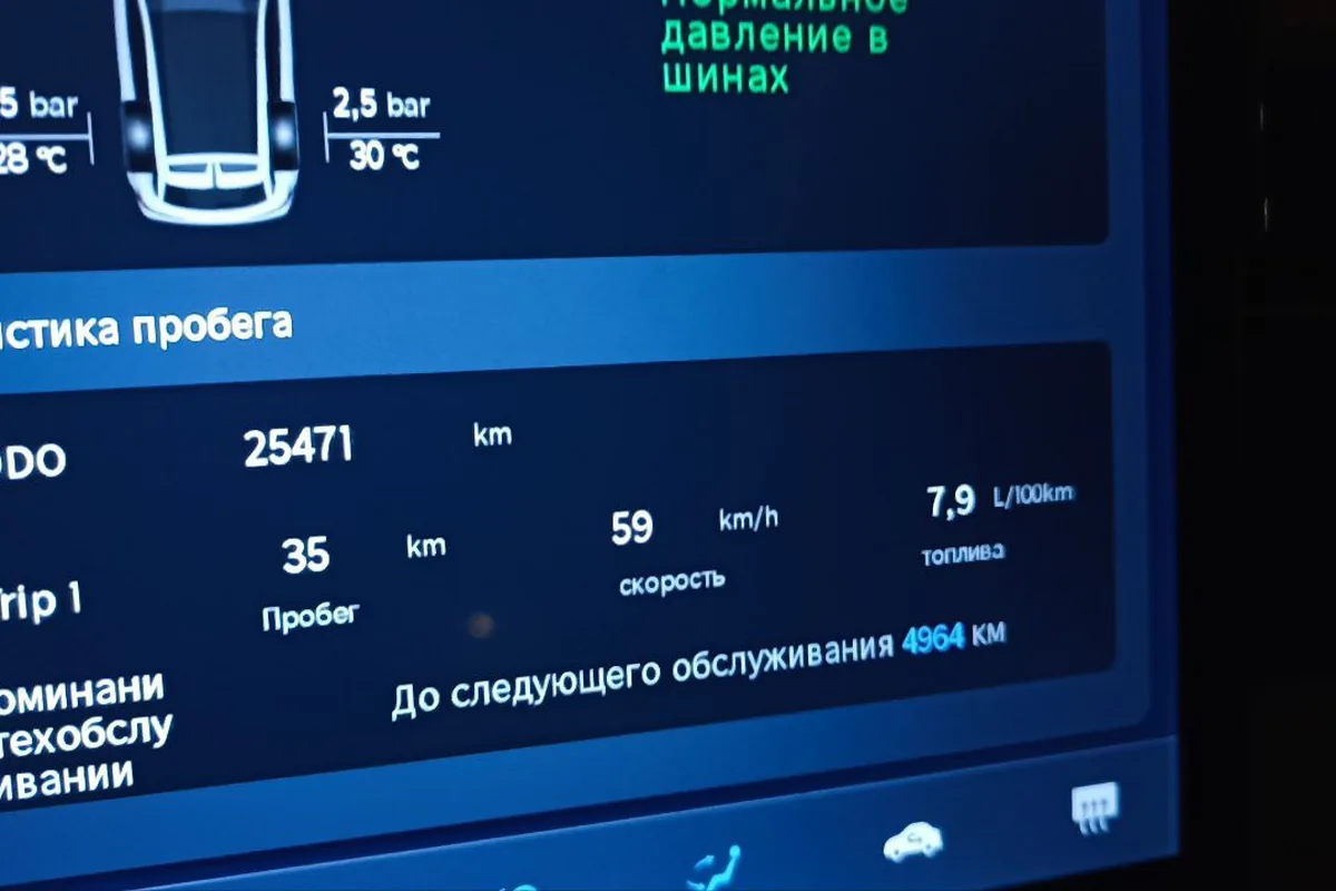 Статистика пробега Jetour Dashing: 7,9 литра на 100 км при средней скорости 59 км/ч