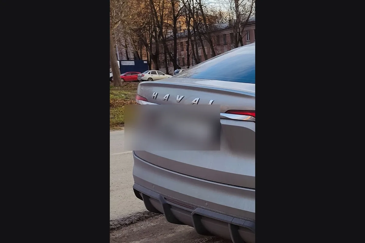Haval F7x сзади зимой в Туле