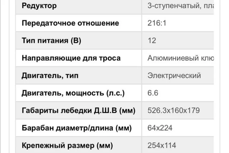 Лебёдка тяговым усилием 12000 фунтов для Tank 300