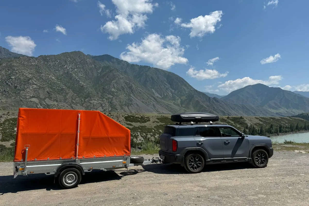 Haval H3 с прицепом