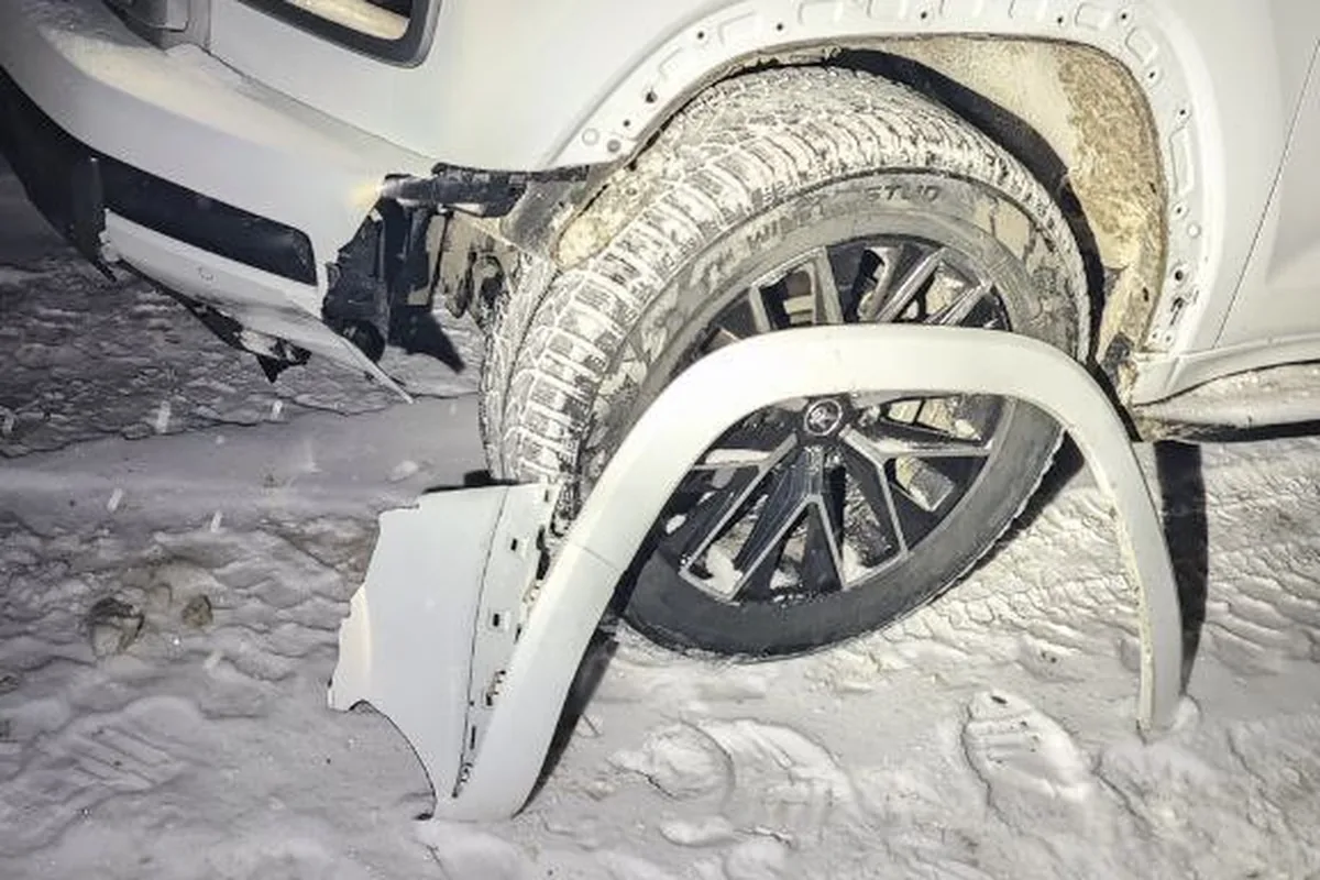 Передняя часть Haval H9 после замены бампера