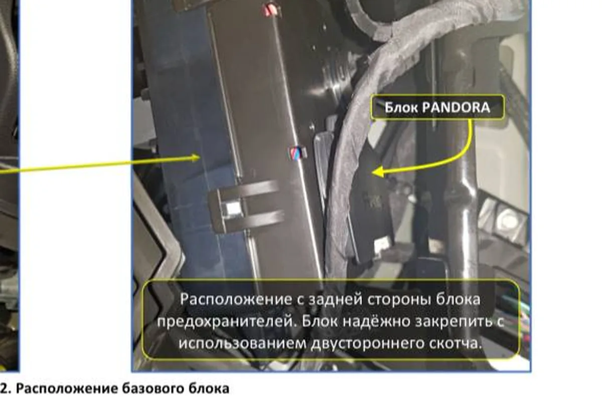 Схема установки блока Pandora в Haval H9