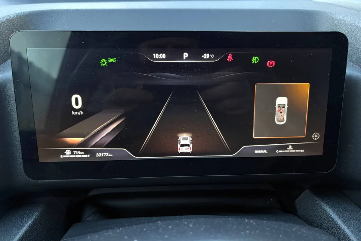 Температура двигателя Haval H9 на приборной панели через пять минут после выключения подогревателя