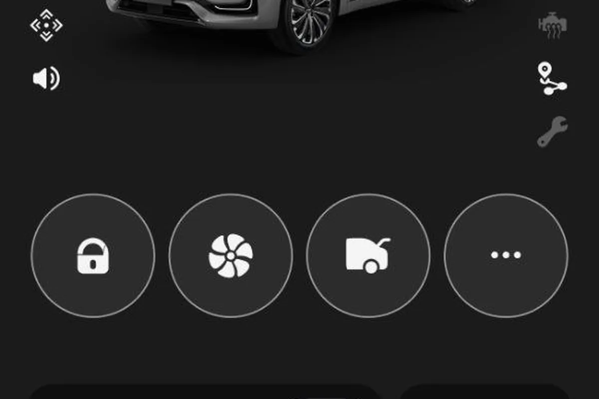 Состояние автомобиля Jaecoo J8 в приложении охранной системы