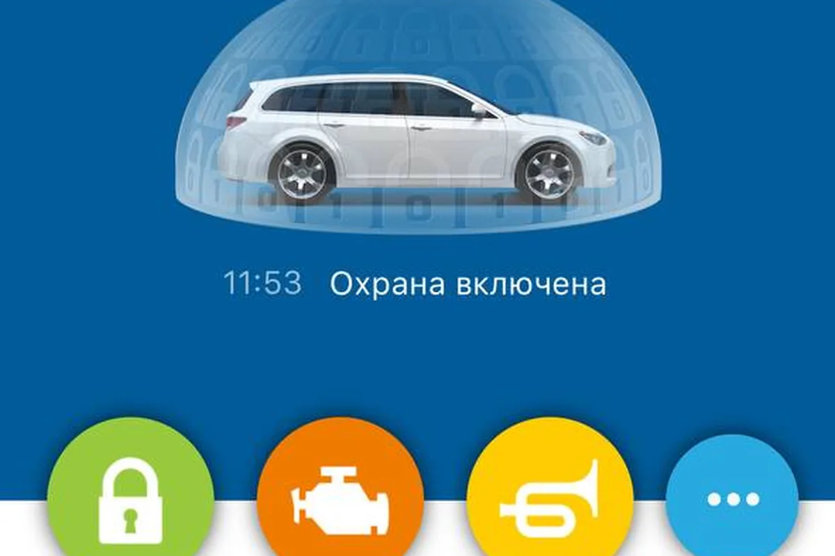 Экран приложения Jaecoo J8 с состоянием автомобиля