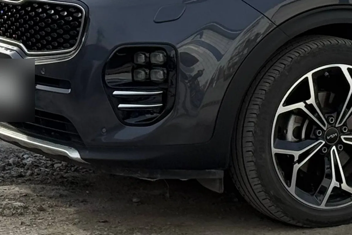 Светодиодные ПТФ «кубики льда» на Kia Sportage 4 GT-Line