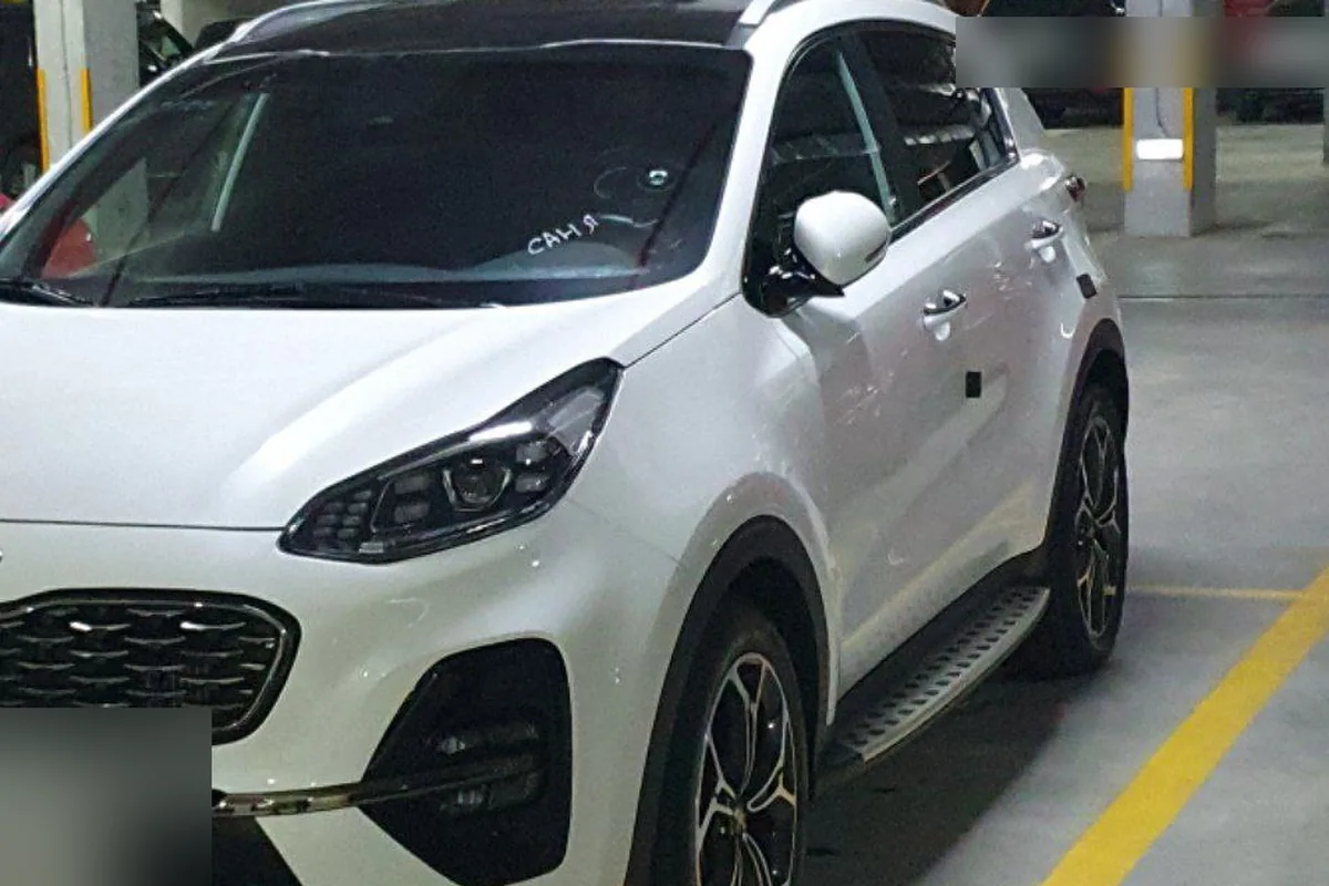 Белый Kia Sportage 4 рестайлинг, пригнанный из Кореи