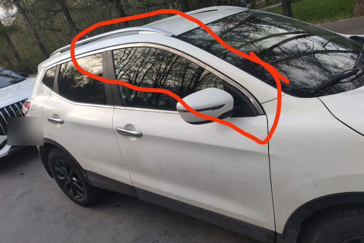 Nissan Qashqai J11 после снятия дефлекторов окон
