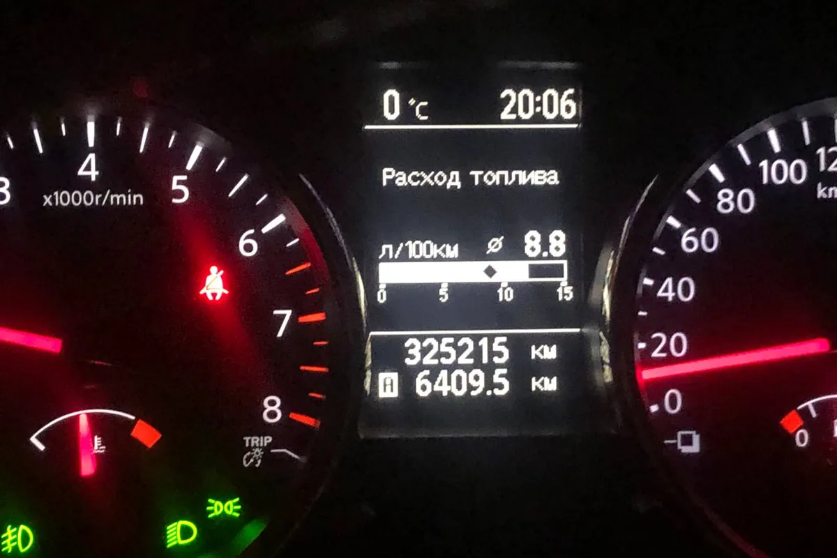 Приборка Nissan Qashqai J10 с пробегом 325 тыс. км