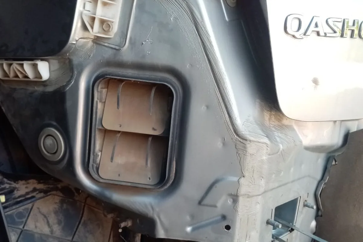 Задняя часть кузова Nissan Qashqai J10 со снятым бампером