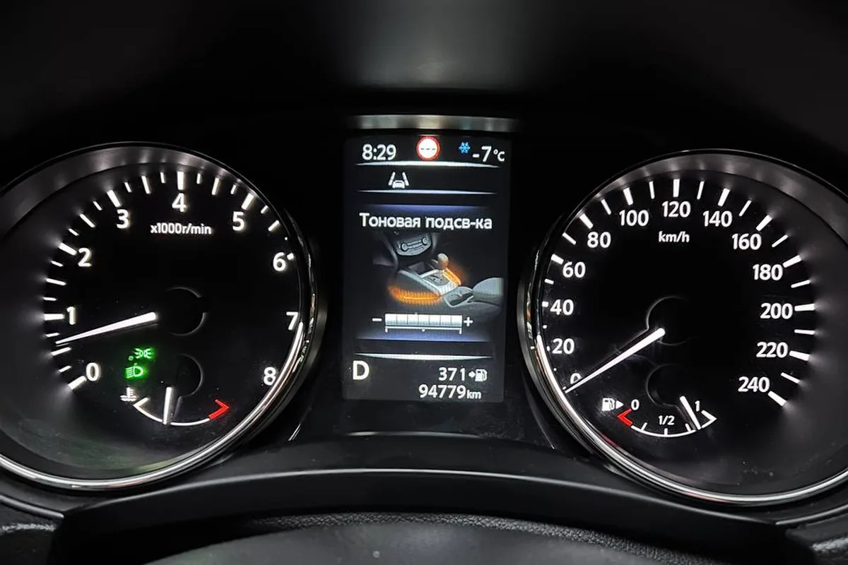 Настройка тоновой подсветки на приборке Nissan Qashqai J11
