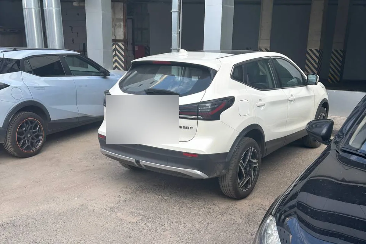 Nissan Qashqai J11 сзади: заводские тонированные светодиодные фонари