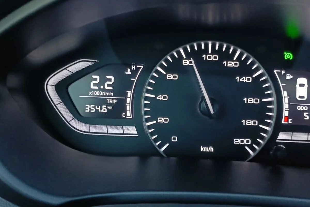 Приборная панель Changan Alsvin: пробег 5 788 км, поездка по смешанной дороге