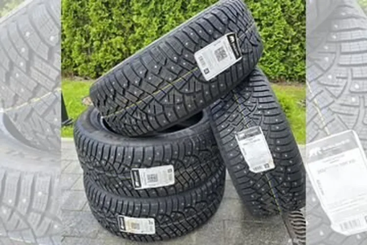 Комплект зимних шин Gislaved IceControl 255/55 R20 на траве
