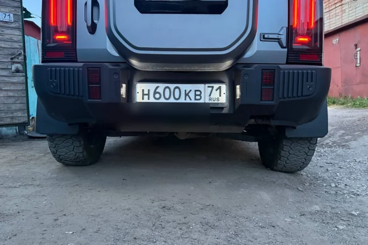 Задние брызговики Jetour T2, вид сзади