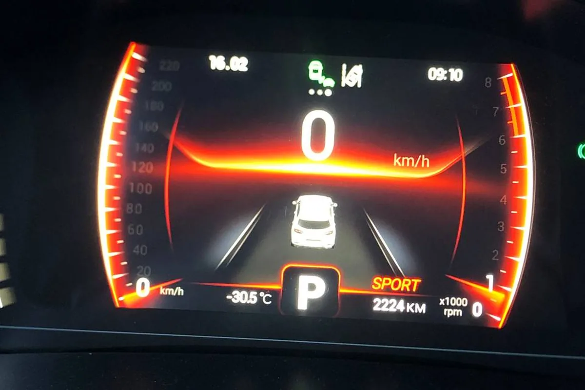 Приборная панель Chery Tiggo 4 после запуска в минус 30