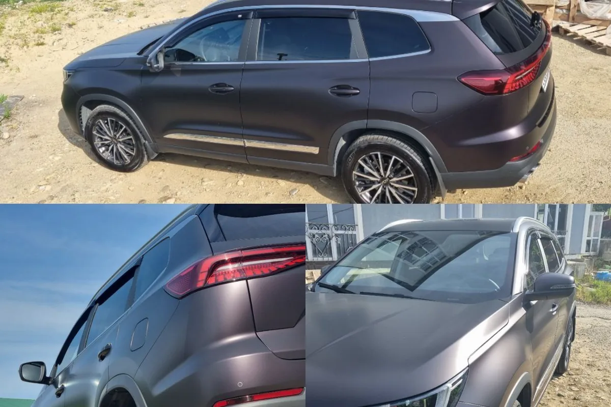 Chery Tiggo 8 Pro Max, оклеенный матовой полиуретановой плёнкой