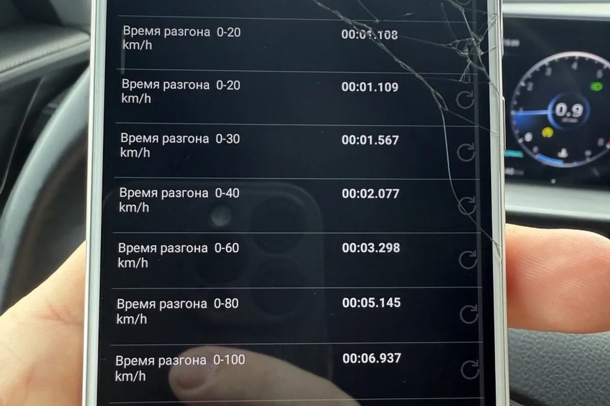 Замер времени разгона до ста километров в час на дорестайловой машине