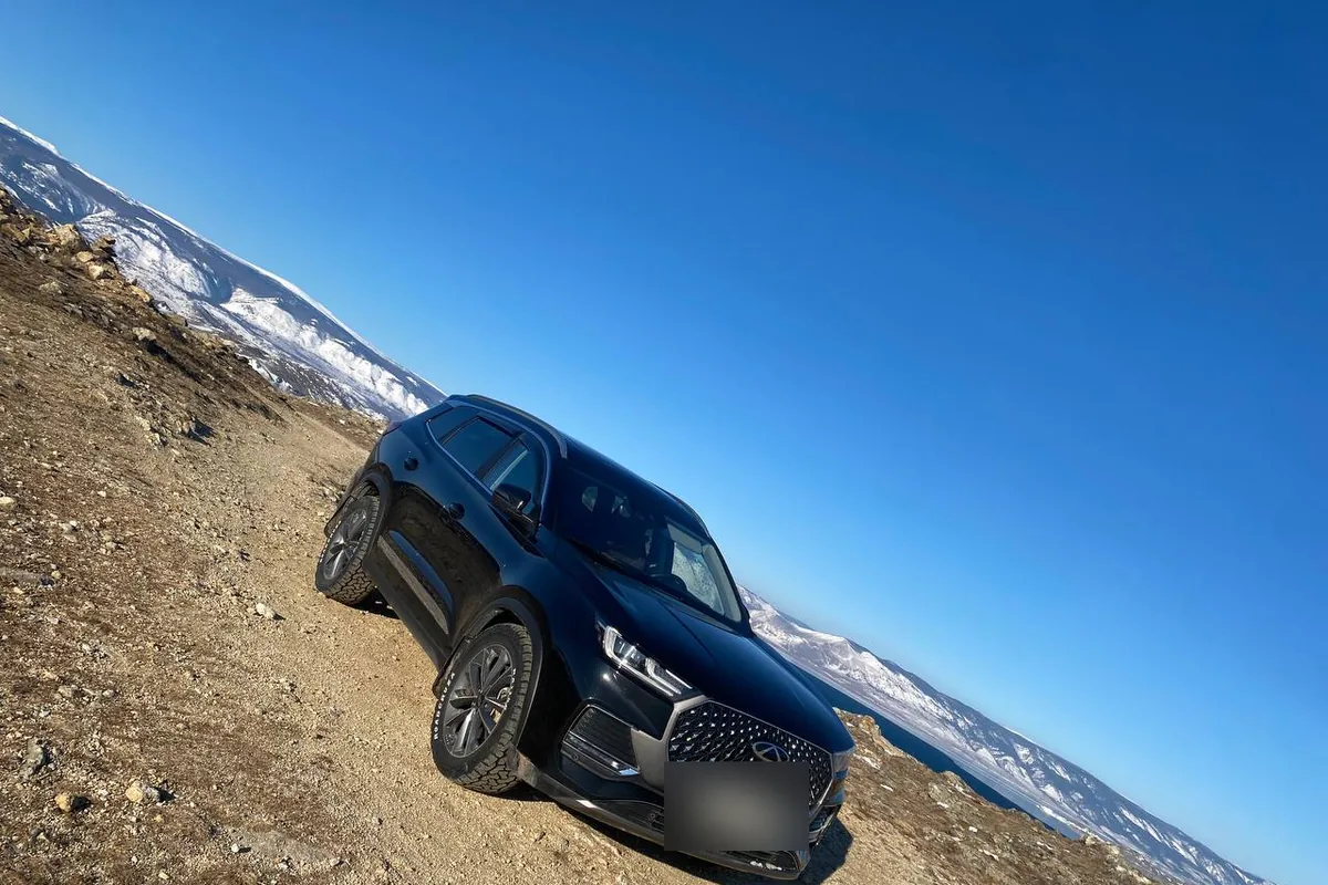 Chery Tiggo 8 Pro Max на Байкале зимой