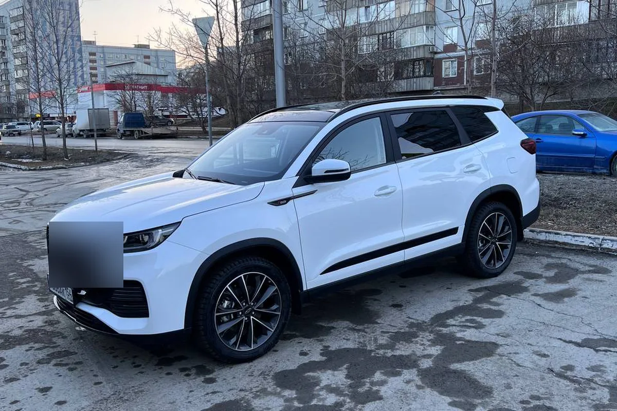 Chery Tiggo 8 Pro Max на зимней липучке R19