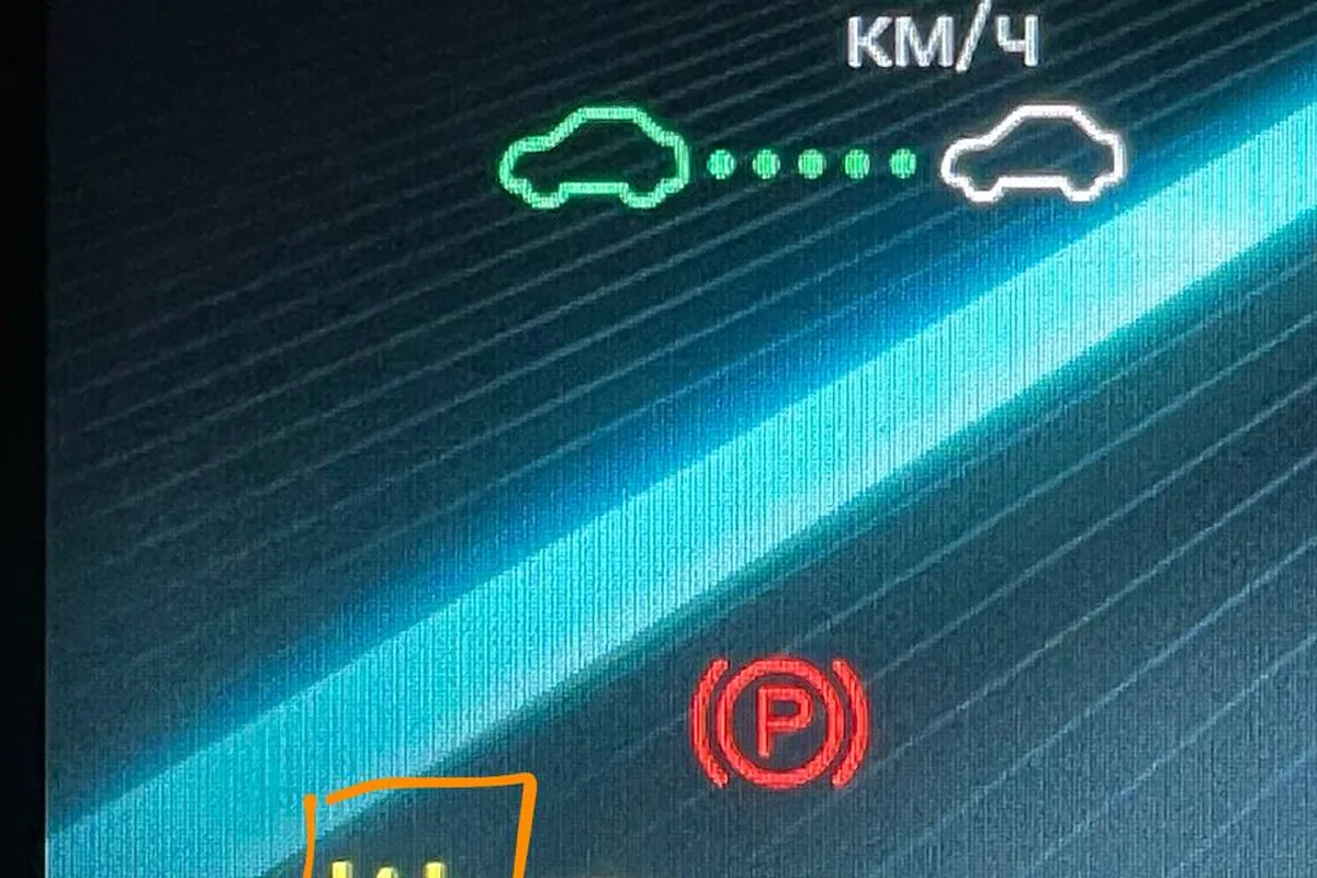Индикатор системы TPMS на приборной панели Omoda C5