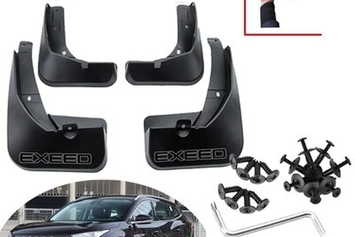 Комплект брызговиков Exeed с крепежом