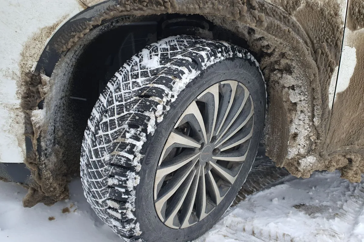 Колесо Exeed TXL в грязи