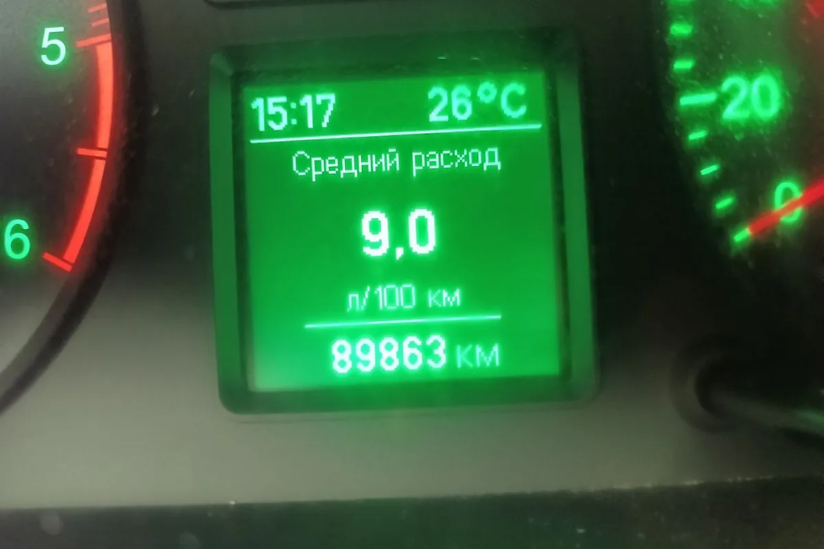 Бортовой компьютер УАЗ Патриот со средним расходом на пропане