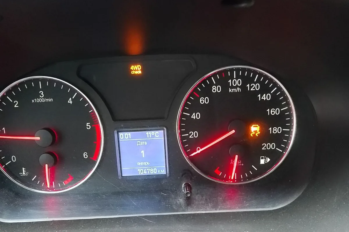 Ошибка 4WD check на приборке УАЗ Патриот после дождя