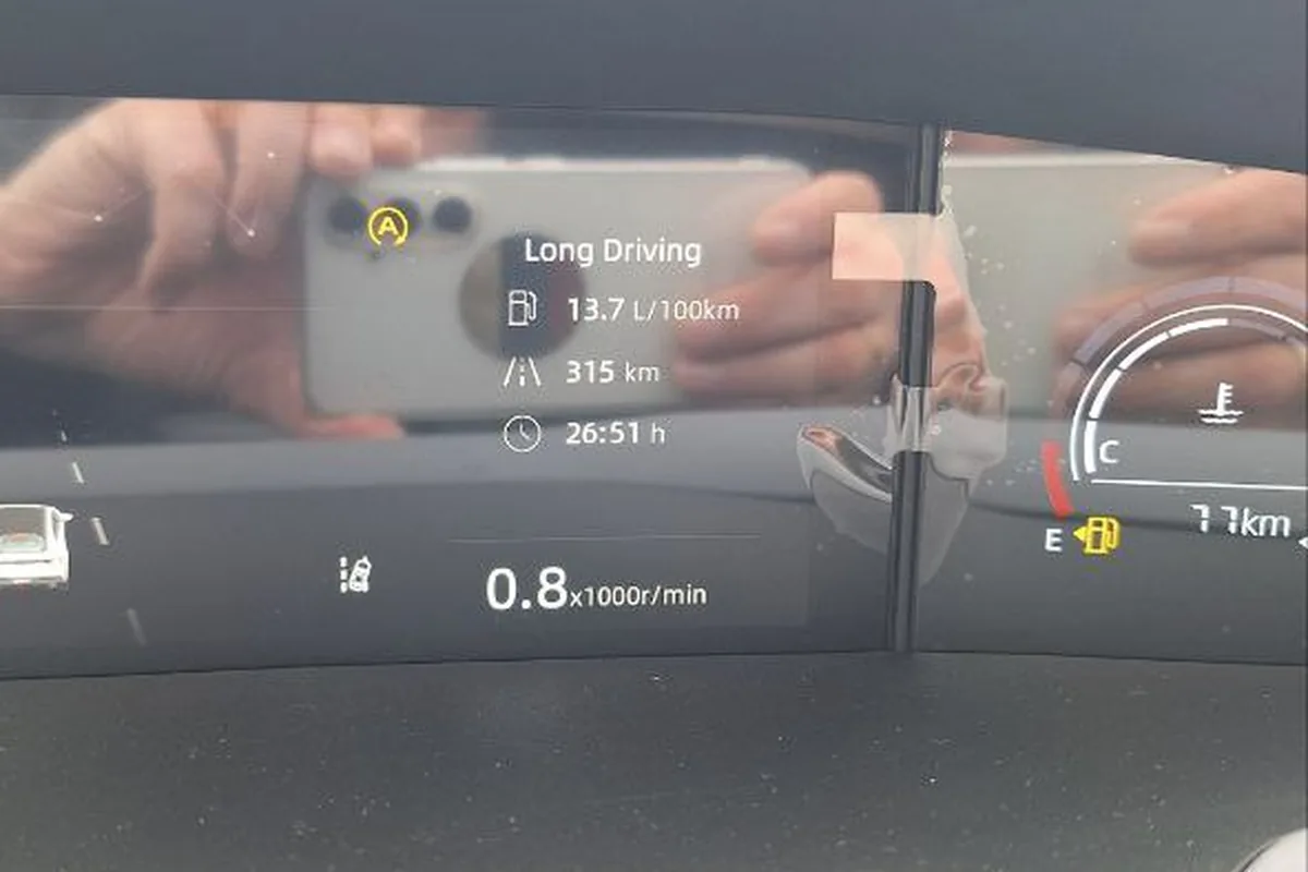 Раздел с кодами ошибок в служебном меню приборки Changan UNI-V