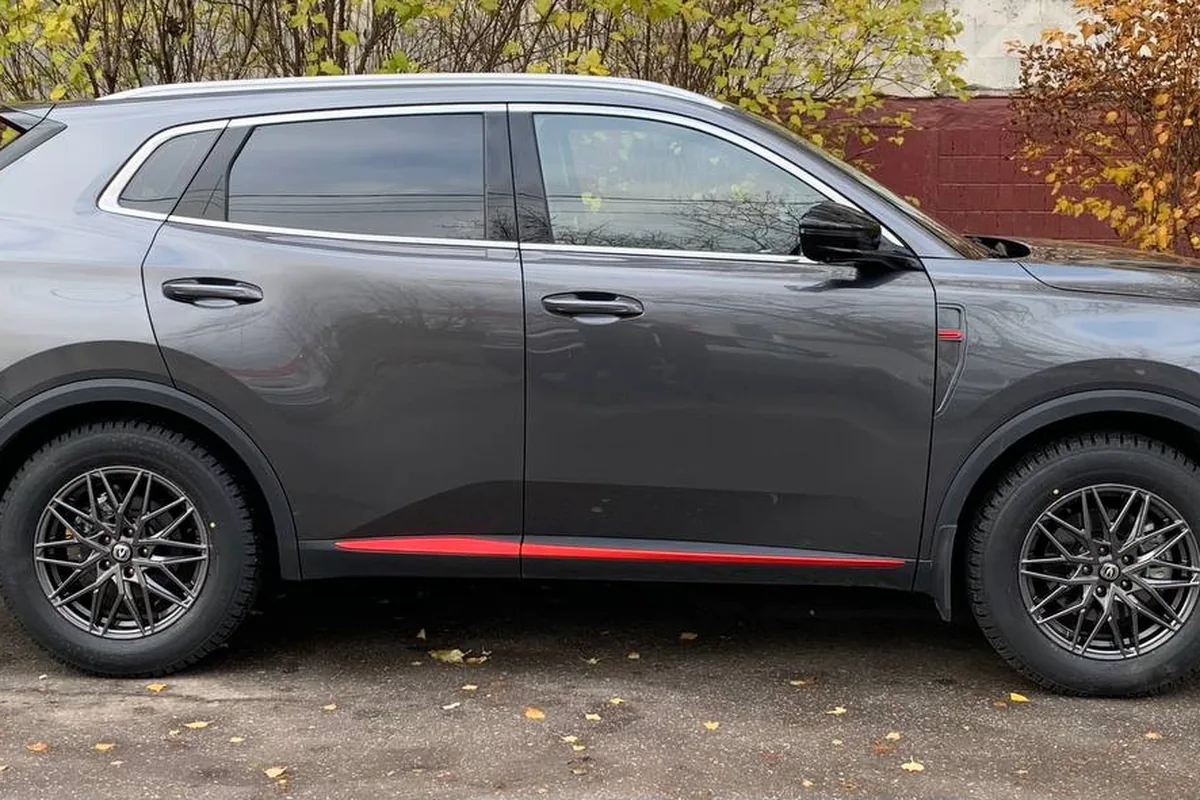 Changan на зимнем комплекте Скад Азимут R17 с шинами Cordiant Snow Max 7000