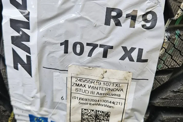 Этикетка шины 245/55 R19