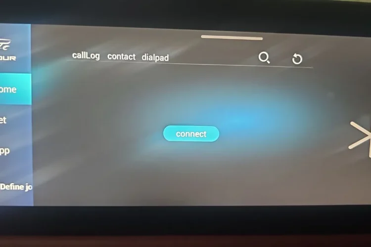 Экран подключения Bluetooth на головном устройстве Jetour X70 Plus