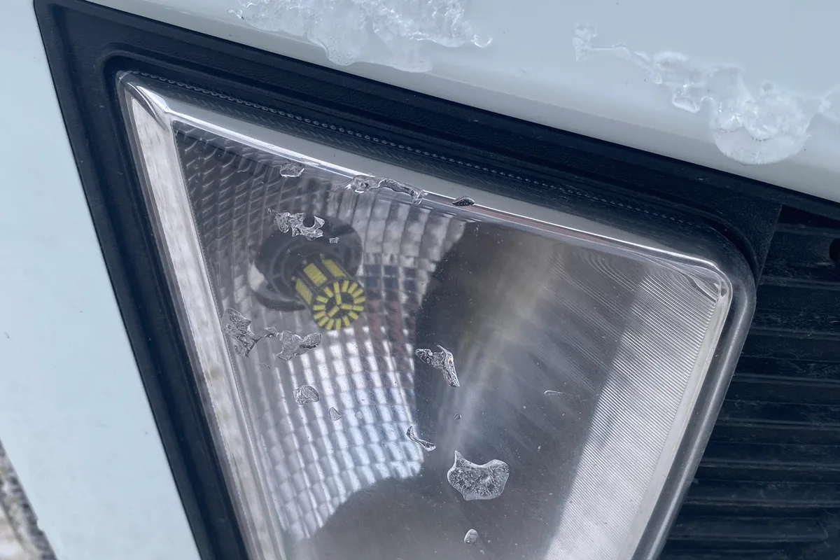 Светодиодная лампа ДХО в бампере Hyundai Creta