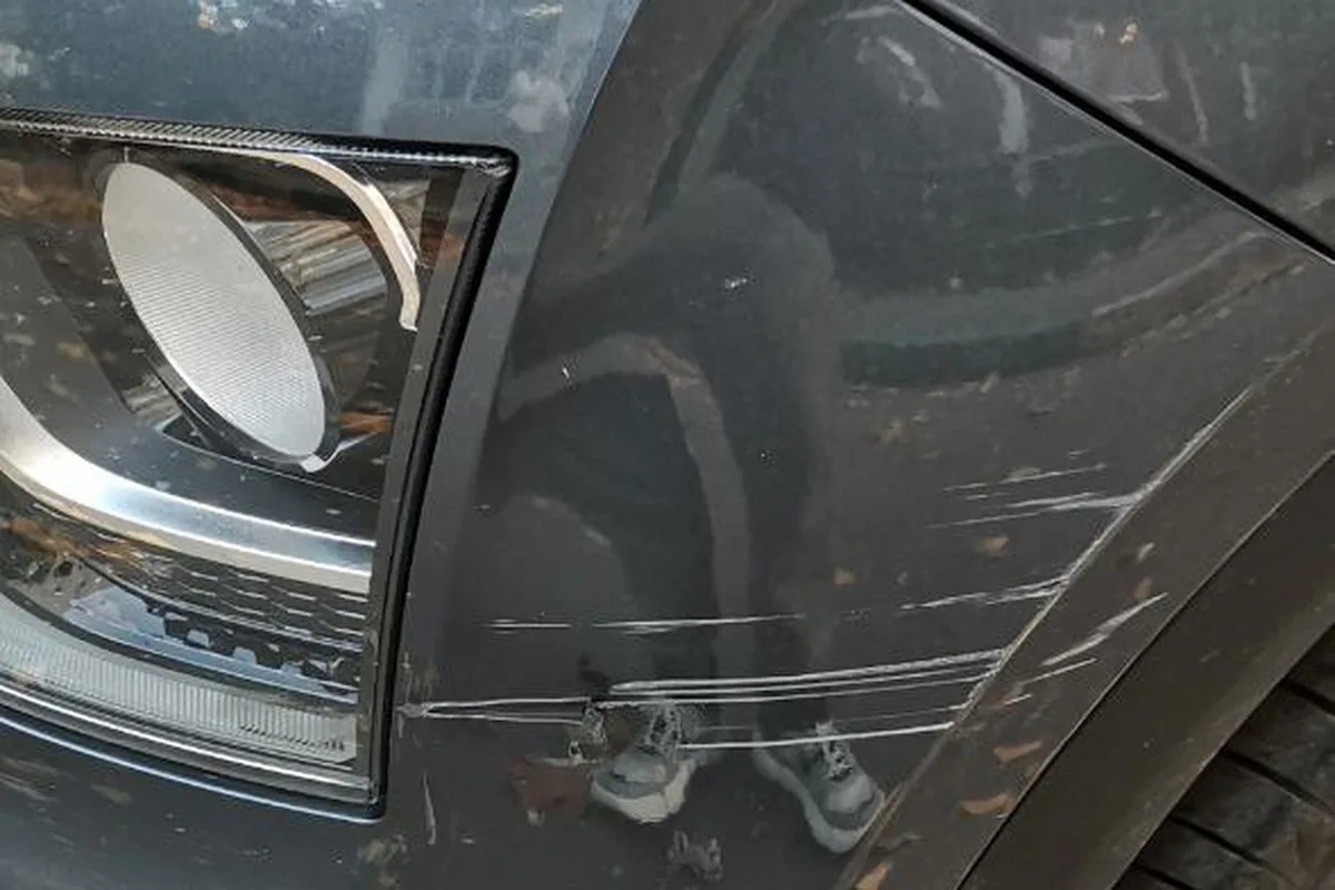 Царапины на переднем бампере Hyundai Creta 2