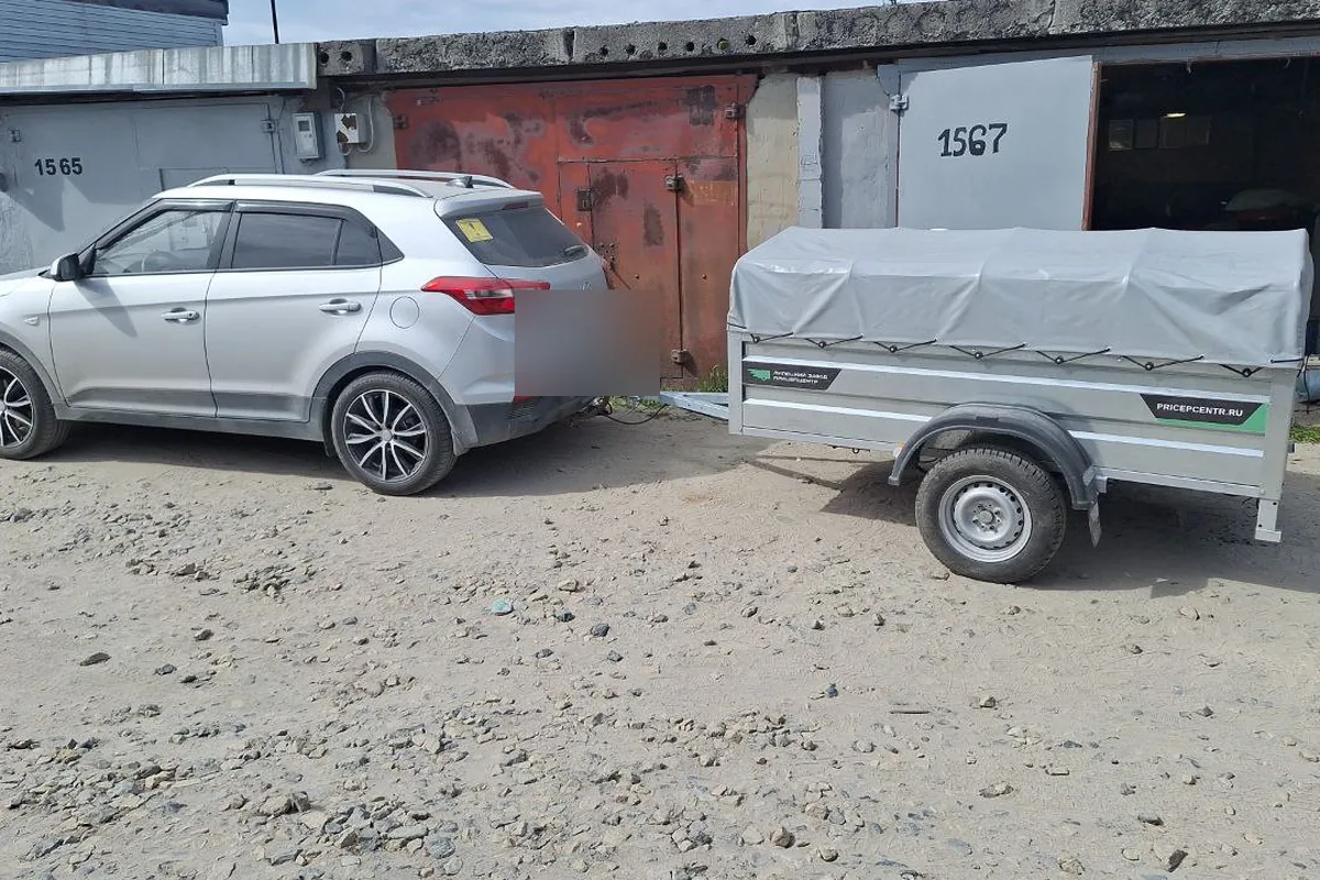 Hyundai Creta 2.0 с прицепом в отпуске