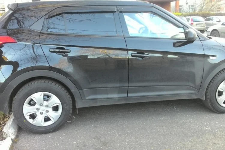Hyundai Creta на штампованных дисках с колпаками