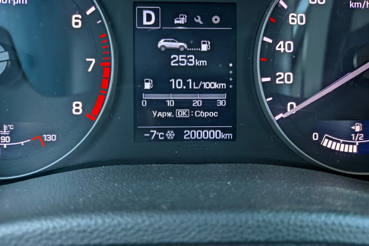 Приборная панель Hyundai Creta 2.0 4WD на 200 тысячах км