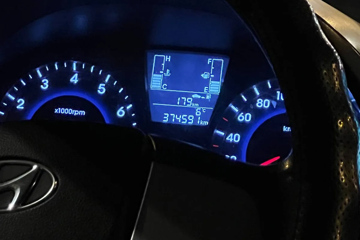 Одометр Hyundai Creta после работы в такси