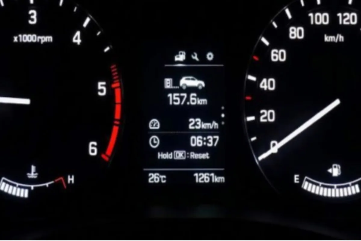 Приборка Hyundai Creta с индикатором межсервисного интервала