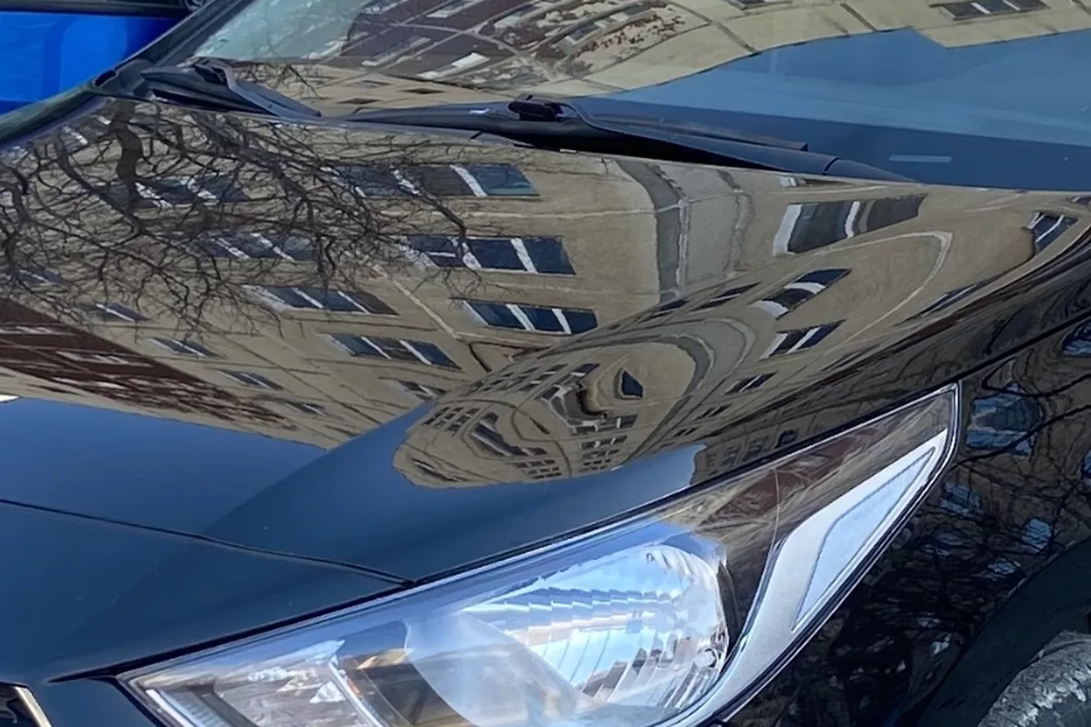 Штатная рефлекторная фара Hyundai Solaris 2 2019 года