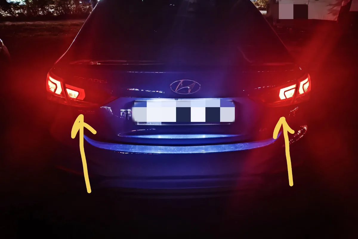 Задние фонари Hyundai Solaris 2 2019 года
