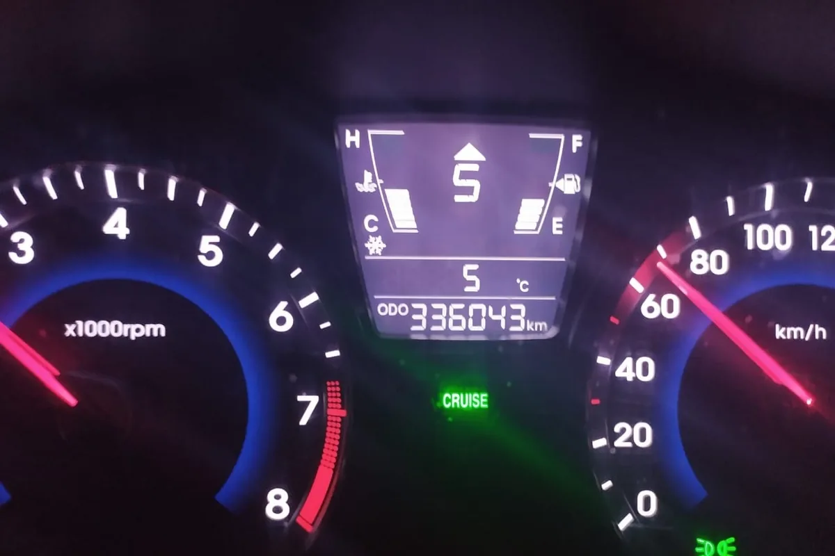 Индикатор CRUISE на приборке Hyundai Solaris