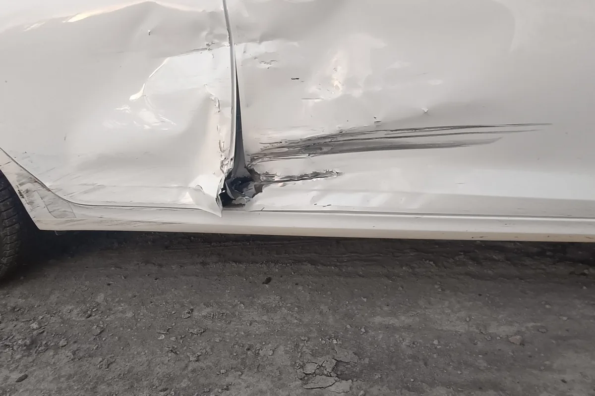 Удар в бок Hyundai Solaris 2 2020 года