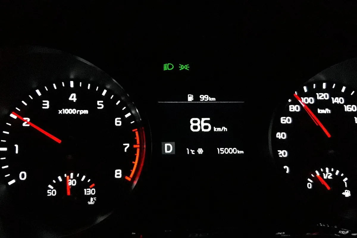 Приборная панель Kia Ceed CD на 15 000 км перед ТО-1