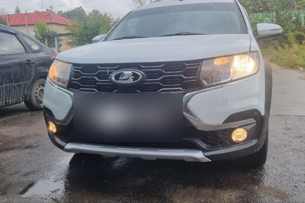 ПТФ на Lada Largus FL Cross после установки