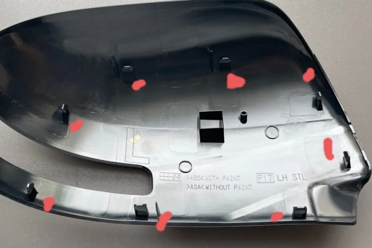 Накладка корпуса бокового зеркала Mitsubishi Outlander 3 изнутри